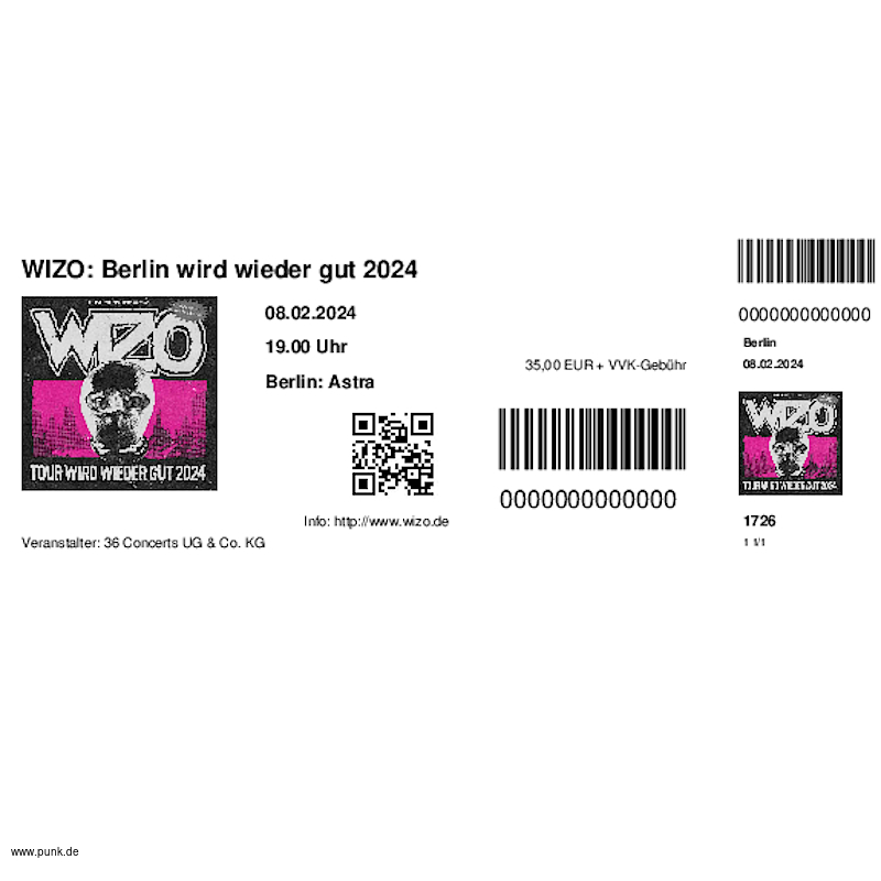 : HardTicket WIZO: Berlin wird wieder gut 2024