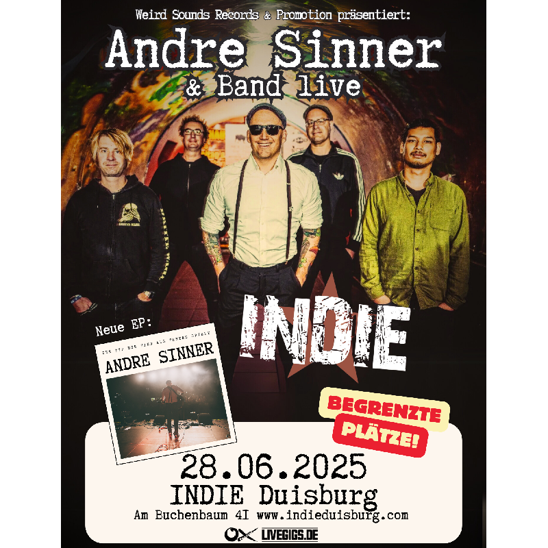 : Andre Sinner EP Releasekonzert