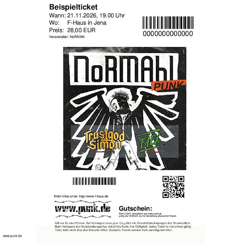 : NoRMAhl & Support in Jena: F-Haus