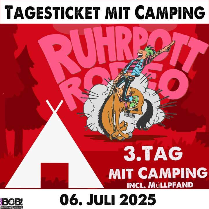 : HardTicket Sonntagsticket inkl. Camping - Ruhrpott Rodeo 25