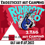 : HardTicket Samstagsticket inkl. Camping - Ruhrpott Rodeo 23
