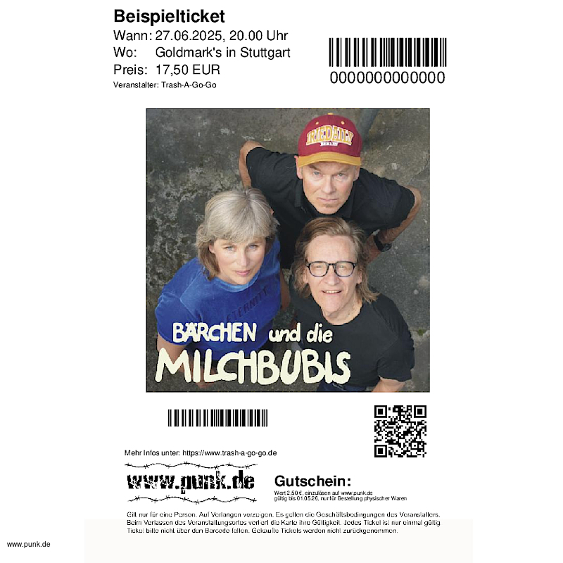: BÄRCHEN UND DIE MILCHBUBIS | Support: VIOLET BOMBS
