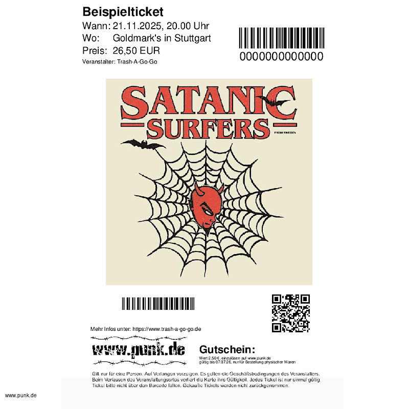 : SATANIC SURFERS | Support: MELONBALL