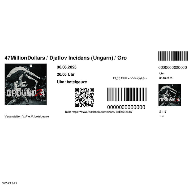 : HardTicket 47MillionDollars / Djatlov Incidens (Ungarn) / Gro