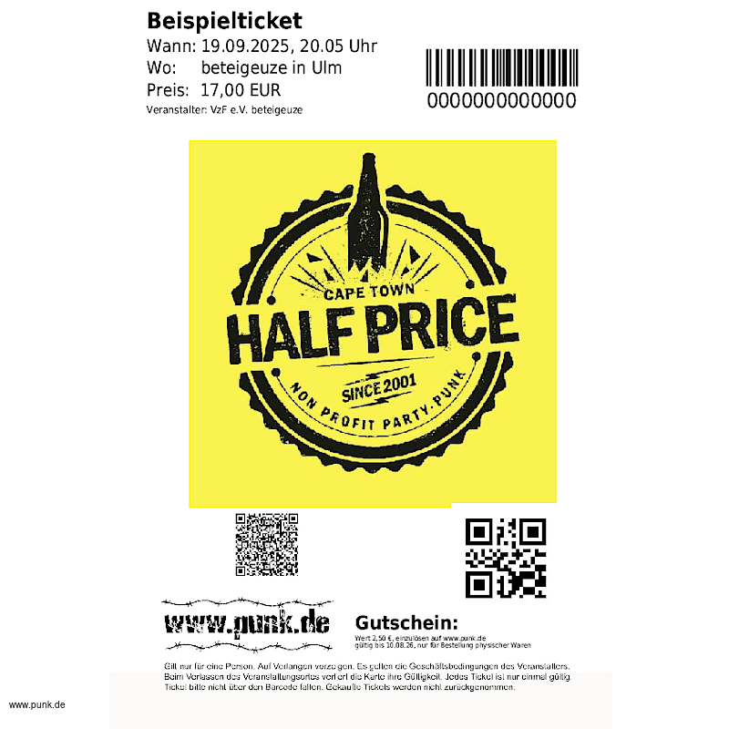 : HALFPRICE (SA) / DIE SIFFER / DADAGEGEN 