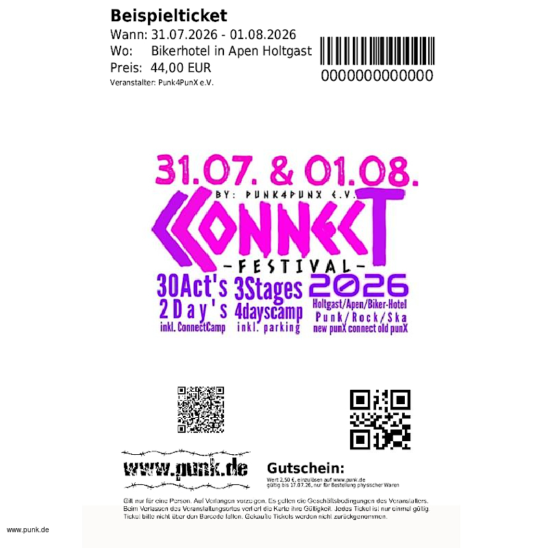 : Connect Festival 2026 Katze im Sack Ticket