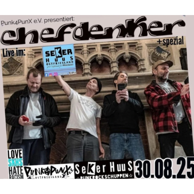 : Chefdenker live im Seker Huus (Hollen-Uplengen)